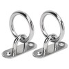 2pcs Stainless Steel Pad Eye Plate High Strength Highly Polished