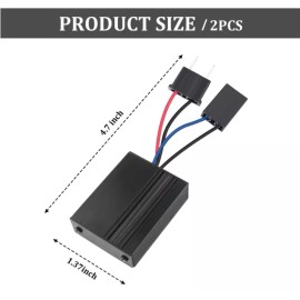 Unbranded 2PC H7 Decoder Canbus Resistor Anti-flicker Error Free Harness for LED Headlight