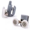Lance Home® Double Shower Door Rollers, Sliding Door Fitting Glass