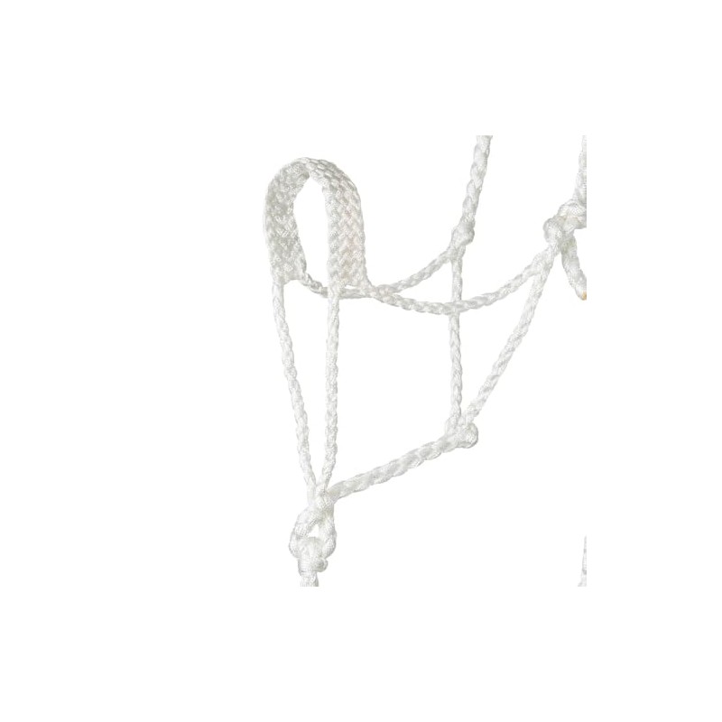 Weaver Leather White Braided Rope Halter with Lead