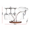 2-in-1 Red Wine Glass Rack & Wine Decanter Vintage Bronze