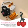 sourcing map Cute Cherry Bag Charm for Women, Cherry Leather