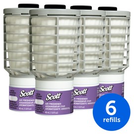 Scott Essential Air Freshener Refill (12370), Summer Fresh, Automatic / Continuous Release, 6 Refills / Case