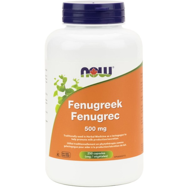 NOW Fenugreek, 500mg, 100 Capsules
