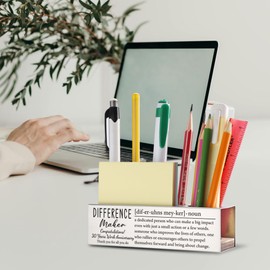 THRXOBN 30th Work Anniversary Appreciation Gifts for Coworker, 30 Years Work Anniversary Congratulations Gift for for Women, Stainless Steel Pen Holder With Work Anniversary Quotes, WBA30