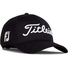 Titleist Golf Tour Performance FJ/ProV1 Adj Hat COLOR: Black with White