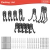 WALMANN 12PCS Garage Storage Hooks, Wall Mount Utility Hooks for
