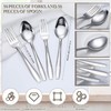 Nuogo 100 Pieces Forks and Spoons Silverware Set Stainless Steel