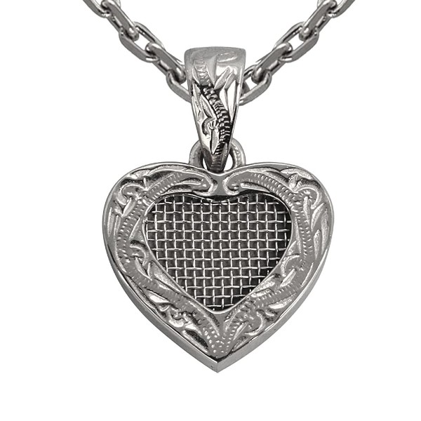 SENTIR Accent Heart Stainless Steel Pendant - Endless Stainless Steel Chain Necklace for Infusing Fragrance, Essential Oils, Perfume, Aroma Scents, Aromatherapy Diffuser Unique Gift Idea