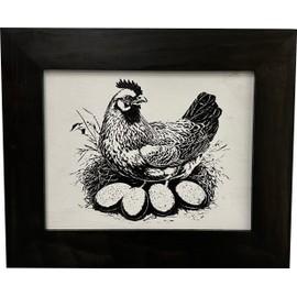 Hidden Gun Safe Farmhouse Chicken And Eggs Decoration - Concealed Gun Cabinet by Bellewood Designs