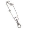 10 Set 3.8 X 150mm Fishing Snap Swivel 304 Stainless