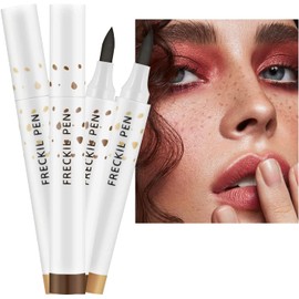 Bolígrafo de Pecas Realista Natural Bolígrafo de Maquillaje de Pecas Sintéticas Bolígrafo Suave y Duradero Resistente al Agua Crea el Sol Más Fácil para Maquillaje Natural y Realista