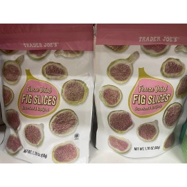 Trader Joe's 2 Packs Trader Joe's Freeze Dried Fig Slices Unsweetened Unsulfured 1.76 oz Each