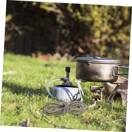 SUPVOX Outdoor Stove Extension Hose Durable Stainless Steel Burner Conversion Tube for Camping Barbecues Hiking Stove Connection Hose for Reliable Safety and Easy Installation