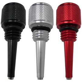 MIFADLE Set of 3 Replacement for 55201 Magnetic Modern Oil Dipstick for Inverter Generator with O Ring,Fits for Champion 201120/200961/200986(3, Silver & Red & Black, M18)