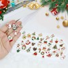 45Pcs Christmas Charms, Mini Christmas Tree Decorations Creative Xmas Hanging