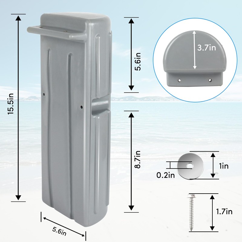 ORLANG 2Pack Dock Bumper Fender, Inflatable Dock Protection for Edging,