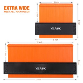 VARSK Contour Gauge Profile Tool (5+10 Inch with Lock), Birthday Gifts for Men Dad Him, Flooring Tools for Men DIY Handyman, Home Improvement Woodworking Cool Gadgets Tools