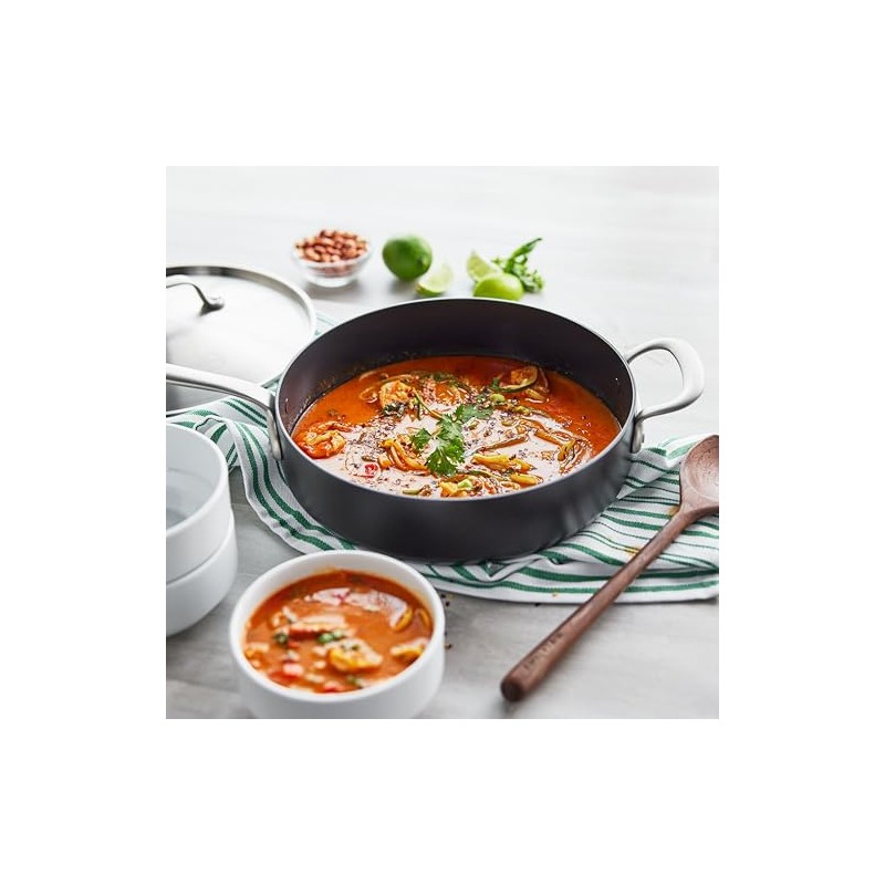 GreenPan Craft Noire 4.5QT Saute Pan with Lid and Helper
