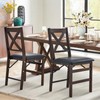 COLAMY Folding Dining Chairs Set of 2, Foldable Chairs with