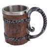 Viking Beer Mug with Handle 304 Stainless Steel Double Wall
