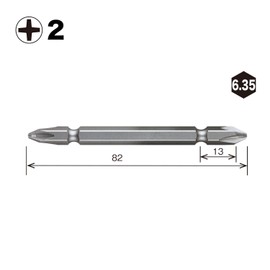 Vessel JA5P2082 Double-Ended Bit Jaws + 2 x 82 5 Pieces