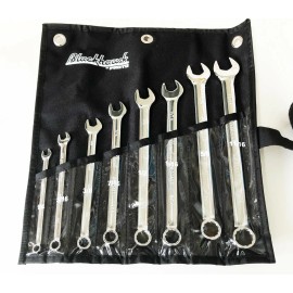 PROTO 8pc Blackhawk Proto Long Pattern Combination Wrench Set 12-Point SAE BW-1108TS