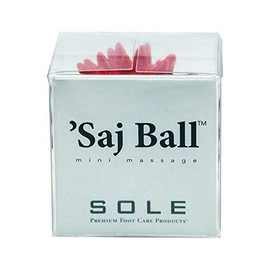 Sole Premium Foot Care Products Saj Ball Red Mini Spiky Deep Tissue Massage - Travel Size, Gift Box