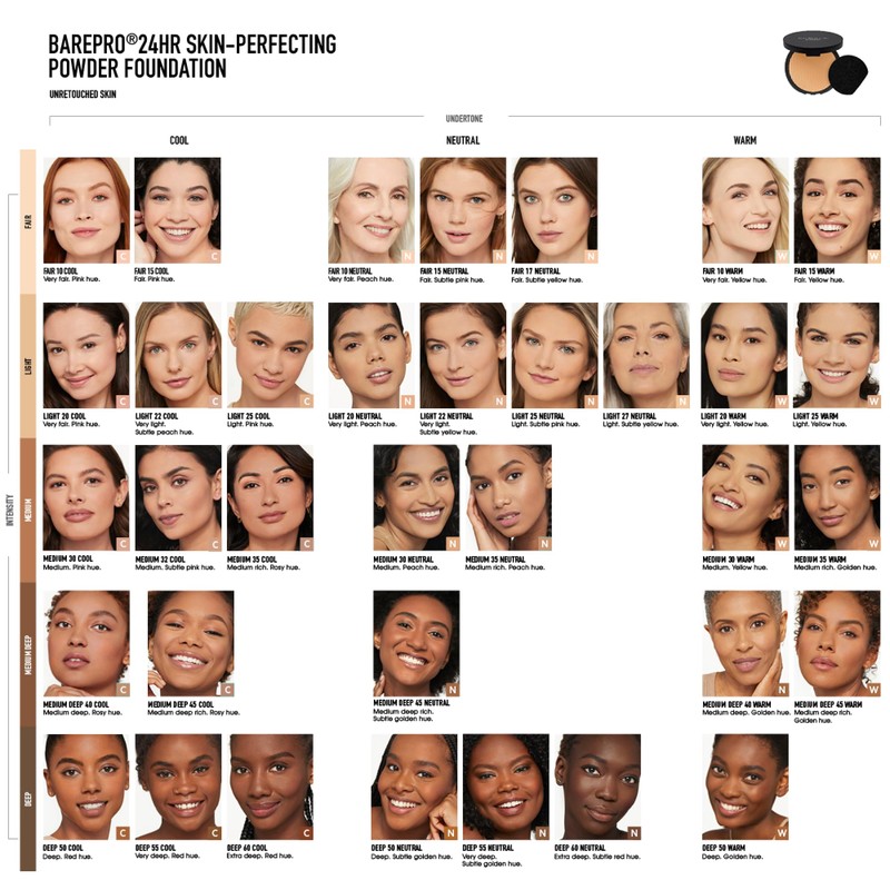 bareMinerals Barepro 24HR Skin-Perfecting Powder Foundation, Matte Pressed Powder Foundation