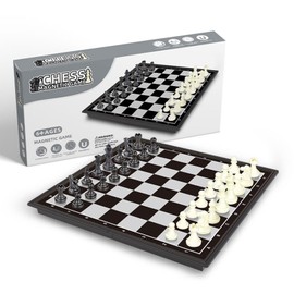 SEAYO Travel Chess Set - Folding Chess Board, Educational Toys for People, 2 Players, Age 14+