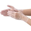 TRUSCO TVG100 Vinyl Gloves, No Powder, Pack of 100, biege