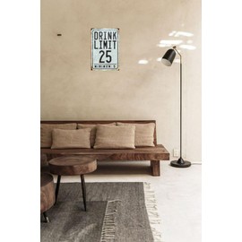 Metal Retro Tin Sign Drink Limit Art Gift Vintage Antique Plaque Bar Men Cave Home Bedroom Wall Décor Sign