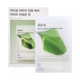 Abib 아비브 약산성 pH 시트 마스크 어성초 핏 10매 Abib pH Mild Acidic Sheet Mask Mugwort Fit 10 Sheets