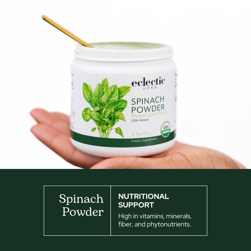 Eclectic Herb - Spinach Powder Supplement | Nutritional Support, Vitamins