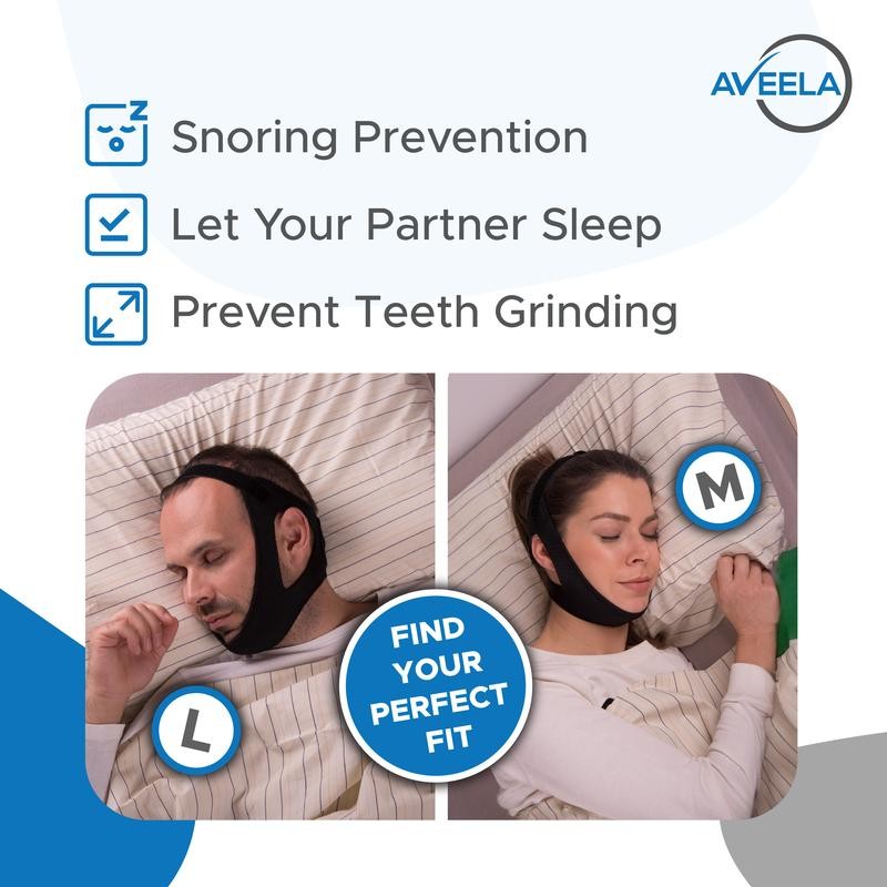 Aveela Anti Snoring Chin Strap for CPAP Users - Comfortable