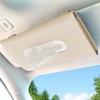 Car Sun Visor Napkin Tissue Holder, Leather Backseat Tissue Holder,
