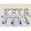 Chattels Large KEY Holder Rack 4 Hooks inch KEYS inch