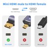 Duttek Right Angle HDMI Mini HDMI Adapter, 8K HDMI Mini