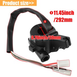 QAZAKY Throttle Housing Switch Start Compatible with Yamaha PY50 PW50 Peewee Y-Zinger PW PY 50 Yzinger Pit Dirt Kids Bike Motorcycle Off/Run/Start