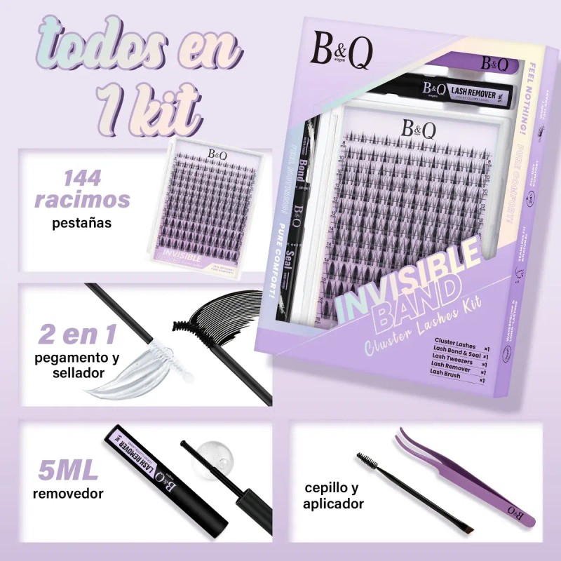 Kit De Extensiones De Pestañas Raíces Invisibles B&q