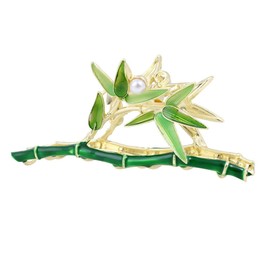 yangzerangLarge Metal Claw Clips for Women Girls Flower Metal Hair Clips for Thick Thin Hair Bamboo Hair Claws Elegant Strong Hold Hair Clamps Non Slip Cute Hair Catch Clip Accessories