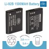 BM LI-90, LI-92B Battery & Charger for Olympus Tough TG-Tracker