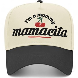 You Look Like You Love Me Trucker Hat | Valentines Viral Trendy Cowboy Cowgirl Western | Premium Baseball Hat for Men & Women (US, Alpha, One Size, X I'm A Mommy Mamacita Cherries Hat | Black/Natural)