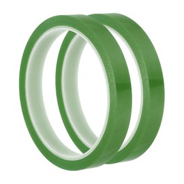 PATIKIL Floral Tapes 1/2" x 36 Yard / 12mm x 36m, 2pcs PET Waterproof Florist Tape Flower Wrap Tape for Bouquet Stem Flowers Arrangements Making Craft Wedding, Grass Green