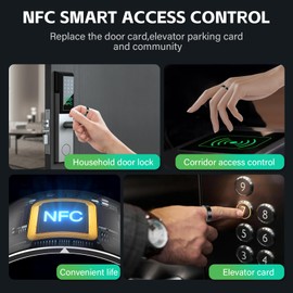 Smart Ring, Records Sleep, NFC Ring Exercise, Waterproof Remote Photography Men/Women,Fitness Tracker (7)