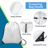 Grneric 12Pcs Drawstring Backpack Bulk Cinch Bag, Polyester Drawstring Bags
