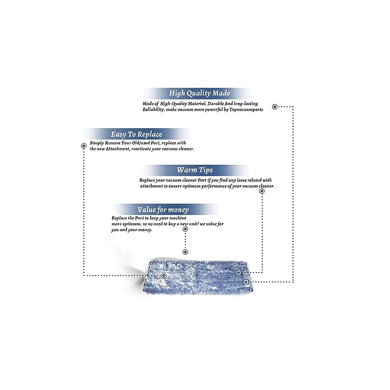 Replacement Part For Bona Microfiber Dusting Pad for Multi-Surface Floors