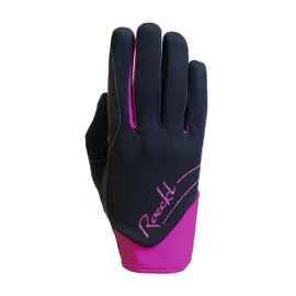 Roeckl Sports June Ladies Winter Riding Gloves Black/Berry 7.5