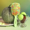 EYECANDY [EYECANDY]Rainbow Volume S Paddle Brush_Melon Green