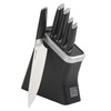 Kenmore Pro Truman Stainless Steel Knife Block Set, 6-Piece, Black
